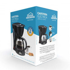 Cafetera eléctrica 6 tazas HOME ELEMENTS