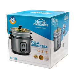 Olla arrocera 1.8 L. con vaporera externa HOME ELEMENTS