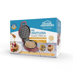 Wafflera eléctrica roja - HOME ELEMENTS