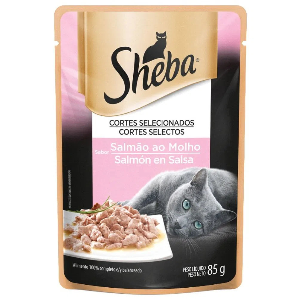 Alimento húmedo SHEBA gato adulto salmón marinado