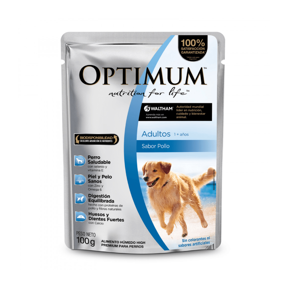 Alimento húmedo para perro adulto OPTIMUM pollo