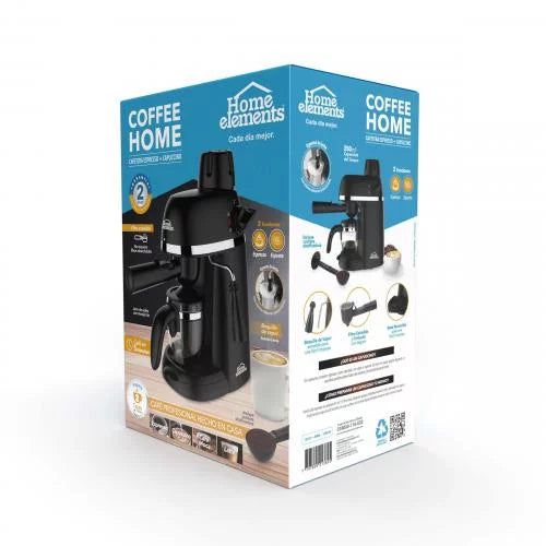 Cafetera espresso + capuccino HOME ELEMENTS