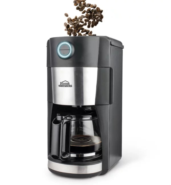 Cafetera con moledor de café HOME ELEMENTS