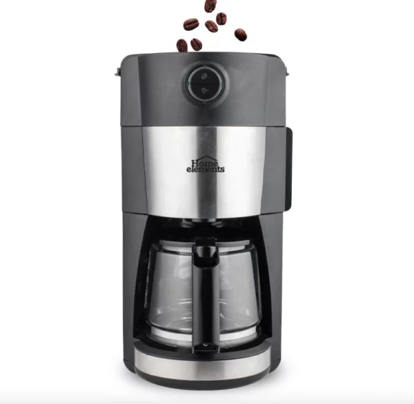Cafetera con moledor de café HOME ELEMENTS