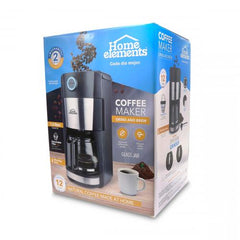 Cafetera con moledor de café HOME ELEMENTS