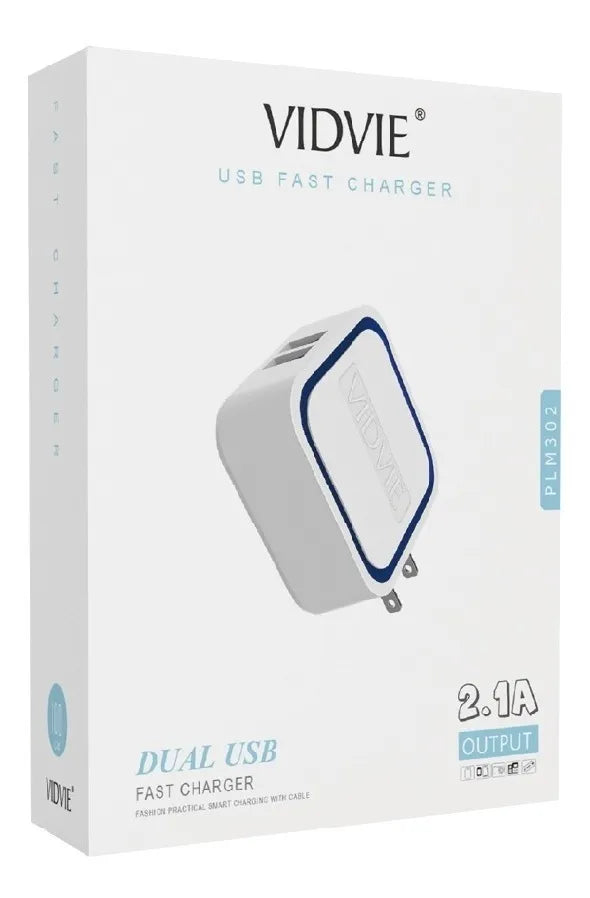 Cargador Vidvie Carga Rapida Plm302