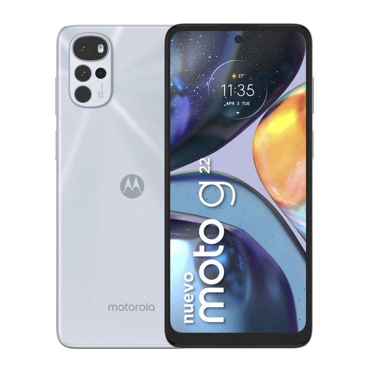 Celular MOTOROLA G22 128GB blanco