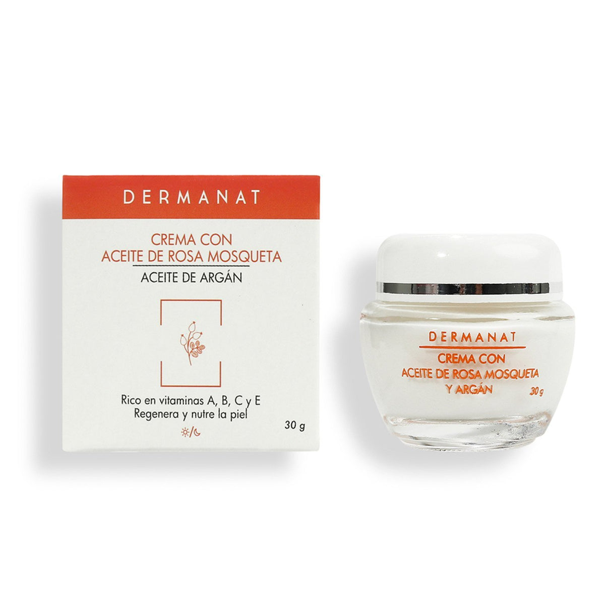 Crema hidratante DERMANAT rosa mosqueta