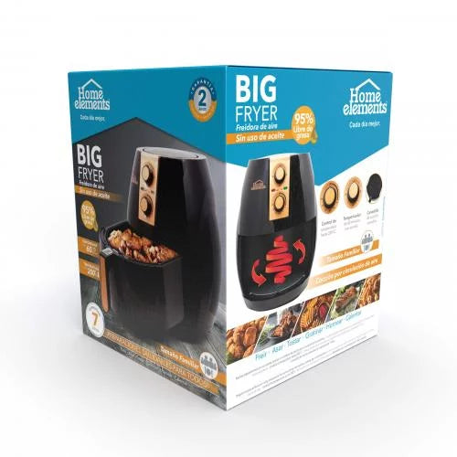 Freidora de aire 7 Litros HOME ELEMENTS