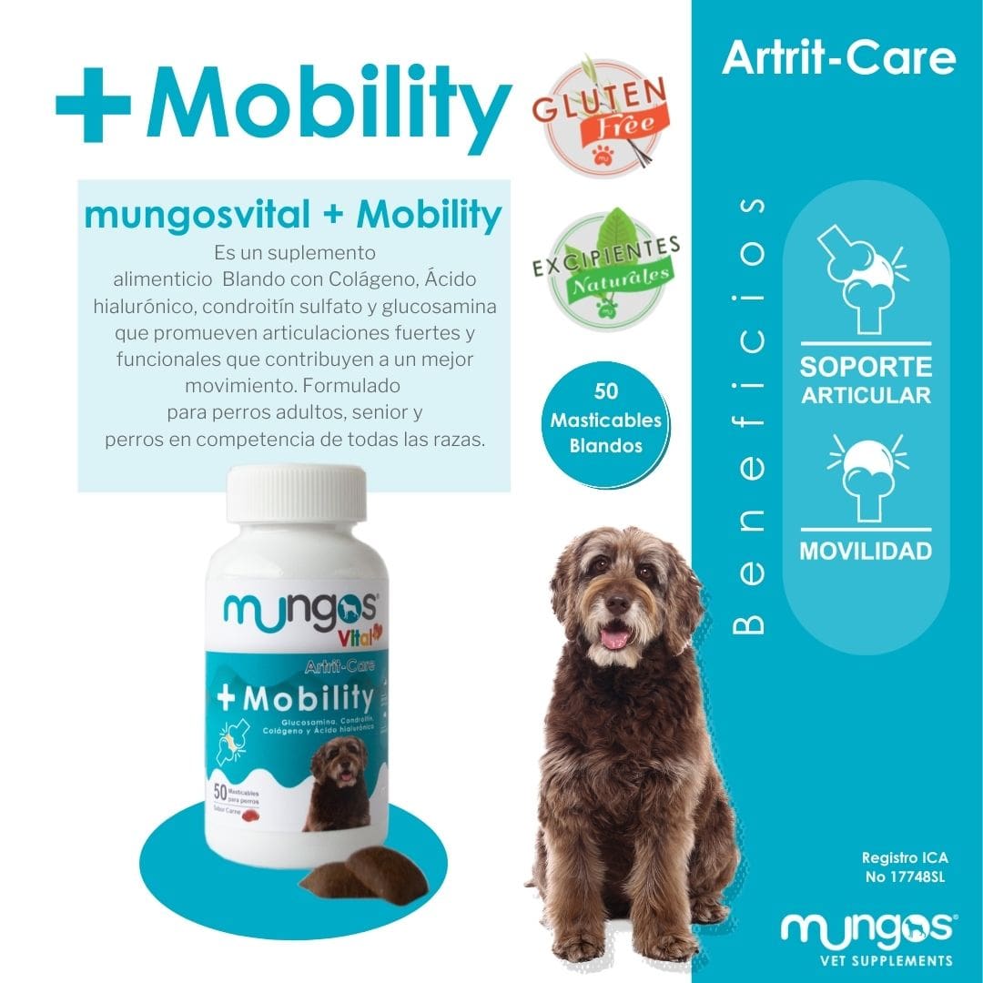GLUCOSAMINA PARA PERROS MUNGOS VITAL MOBILITY