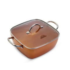 Olla Multiusos Cuadrada - Cobre