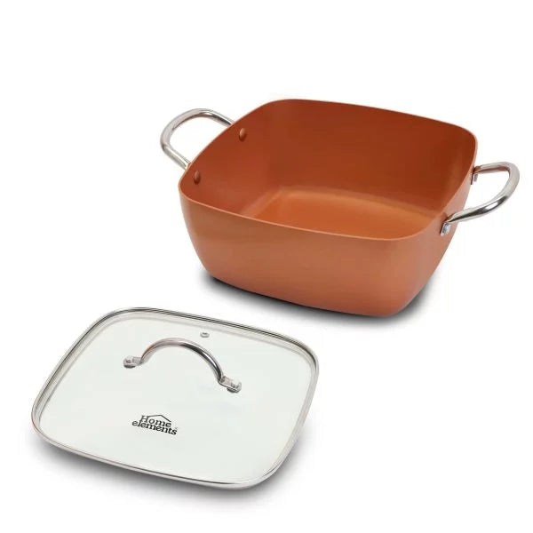 Olla Multiusos Cuadrada - Cobre