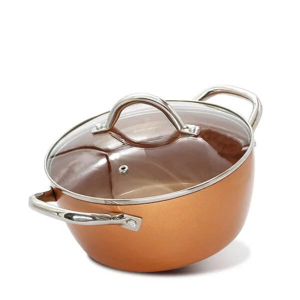 Olla multiusos redonda – Cobre HOME ELEMENTS