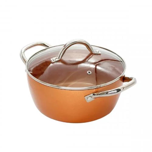 Olla multiusos redonda – Cobre HOME ELEMENTS