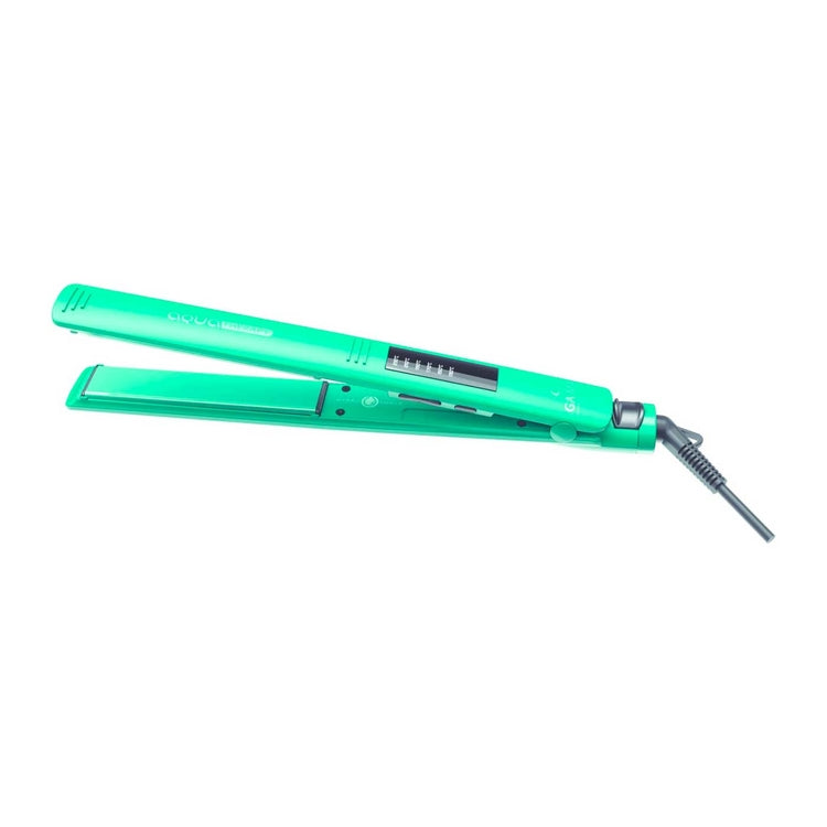 Plancha de cabello GAMA led aqua verde