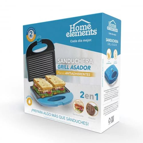 Sanduchera - Grill asador HOME ELEMENTS