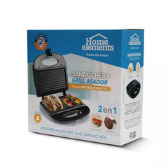 Sanduchera – grill asador HOME ELEMENTS