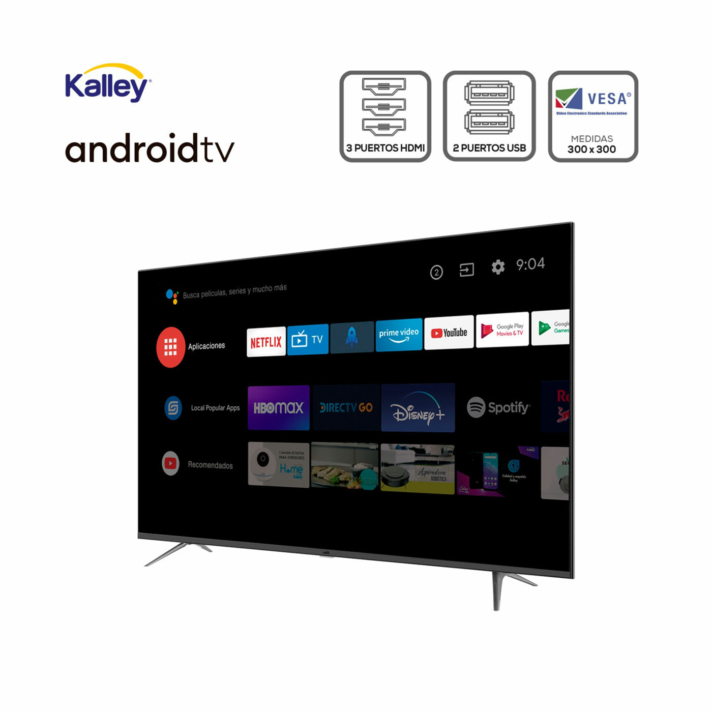 Televisor KALLEY ATV50UHD 4K-UHD LED 50 pulgadas