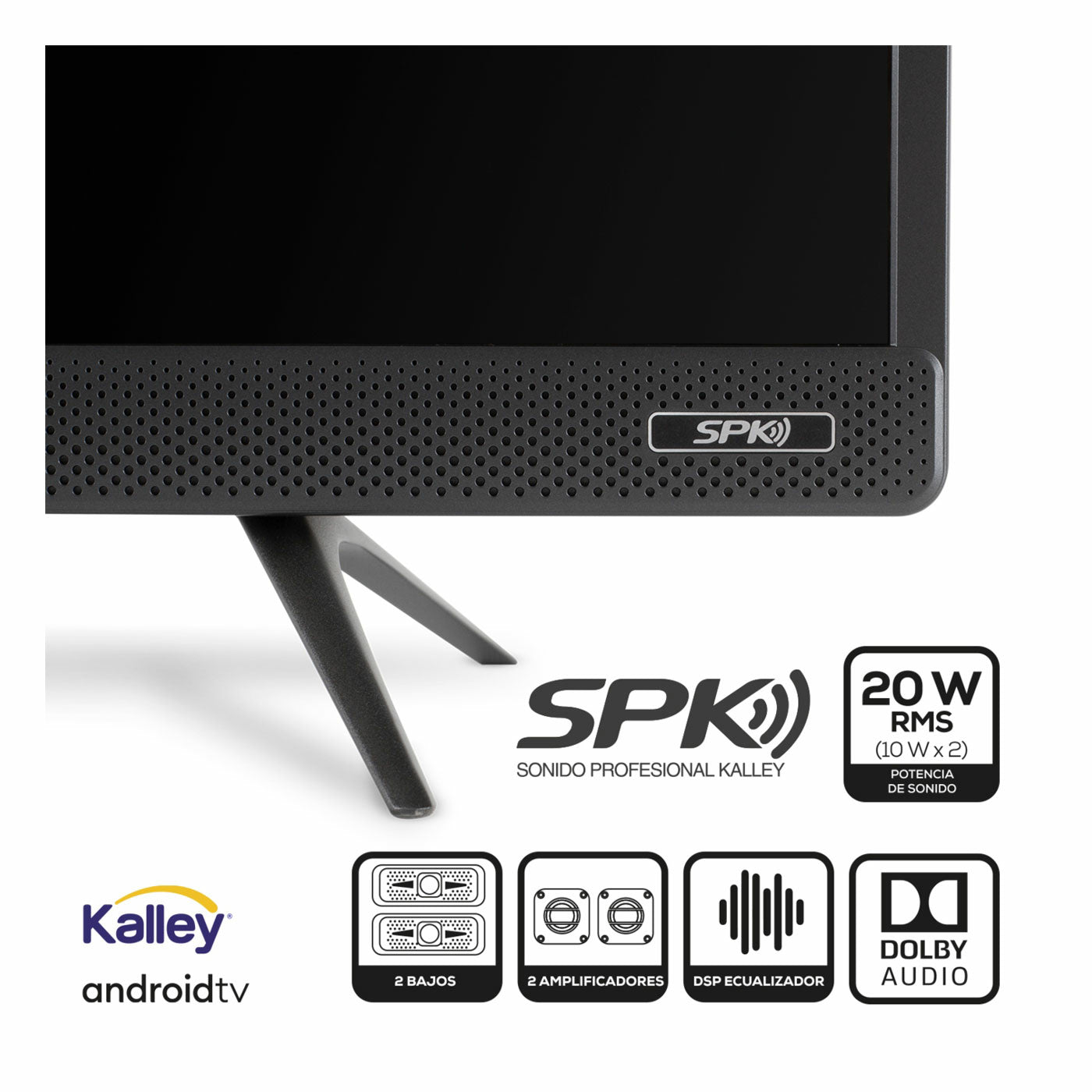 Televisor KALLEY ATV32HDS 32 pulgadas SPK HD LED