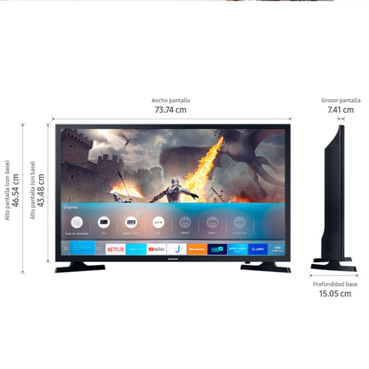 Televisor SAMSUNG 32T4300 HD LED plano 32 pulgadas