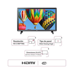 Televisor LG 24TL520V-PD HD LED plano 24 pulgadas