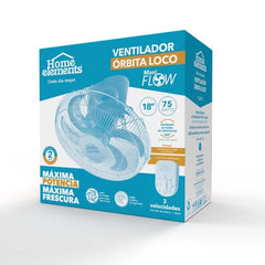 Ventilador Órbita - MaxiFlow -Rejilla Metálica HOME ELEMENTS