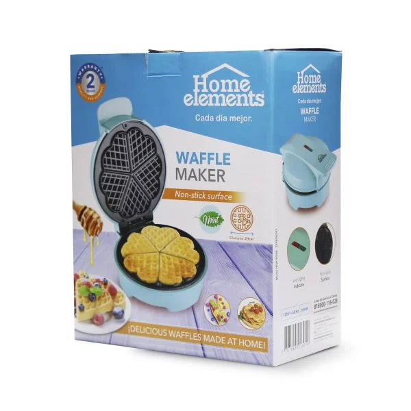 Wafflera eléctrica - HOME ELEMENTS línea mint